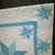 Vintage Handmade Quilted Turquoise and White Lone Star Quilt For Sale - Image 15 of 15