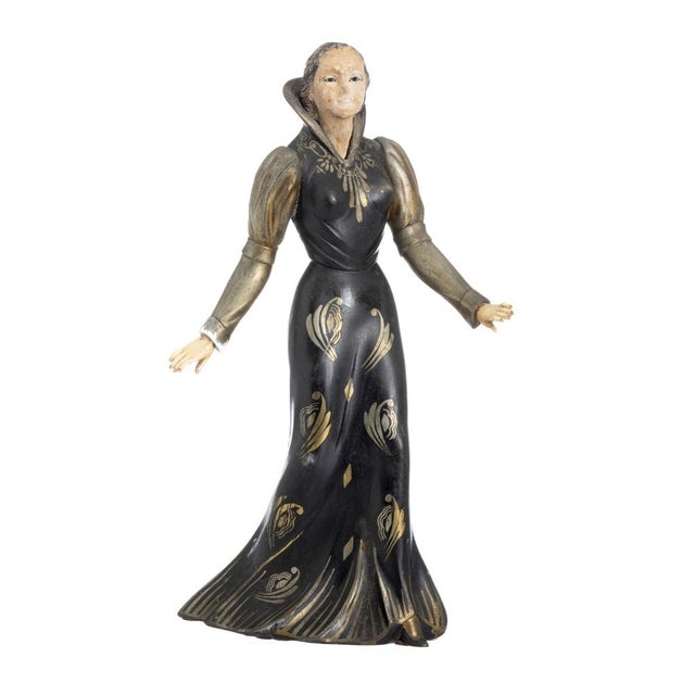 Brown Woman Figurine by Salvatore Melani For Sale - Image 8 of 8