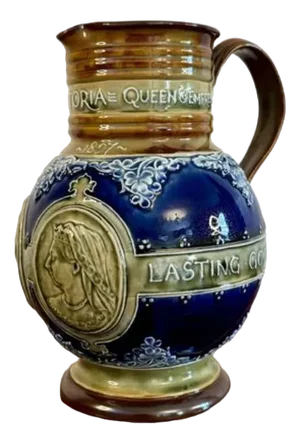 Doulton Lambeth Queen Victoria Jubilee Jug, 1890s