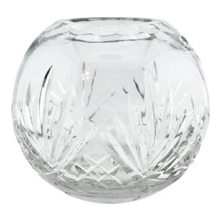 Vintage Cut Crystal Bowl For Sale