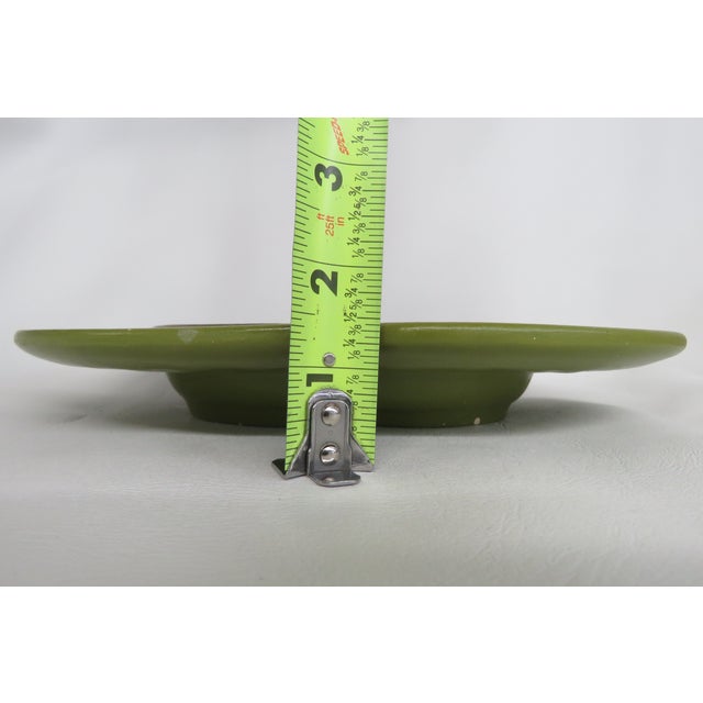 Ceramic Mid Century Modern Haeger Pottery Green Ashtray 4520b For Sale - Image 7 of 16