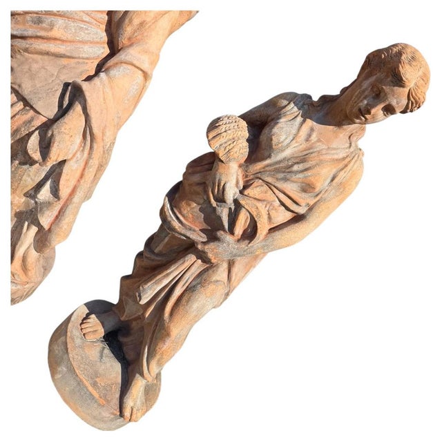 Contemporary Monumental Sculptures in Terracotta from Impruneta, Set of 4 For Sale - Image 3 of 9