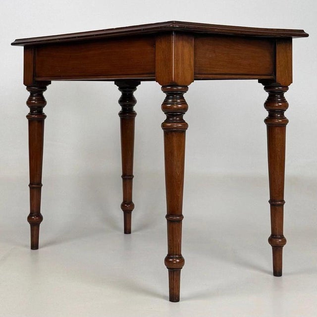 Wood Antique English Victorian Mahogany Side Table, 1800s For Sale - Image 7 of 13
