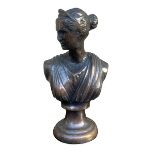 Neoclassical Grand Tour Bust of Goddess Diana Sculpture