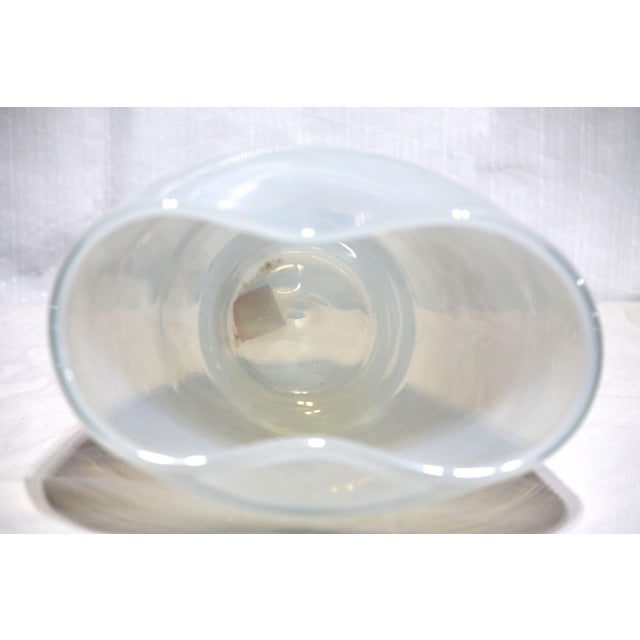 Beautiful Antique Opaline Opalescent Glass Vase For Sale - Image 6 of 11