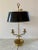 French Bouillotte Lamp With Black Tole Shade and Dolphin Motif Base For Sale - Image 9 of 12
