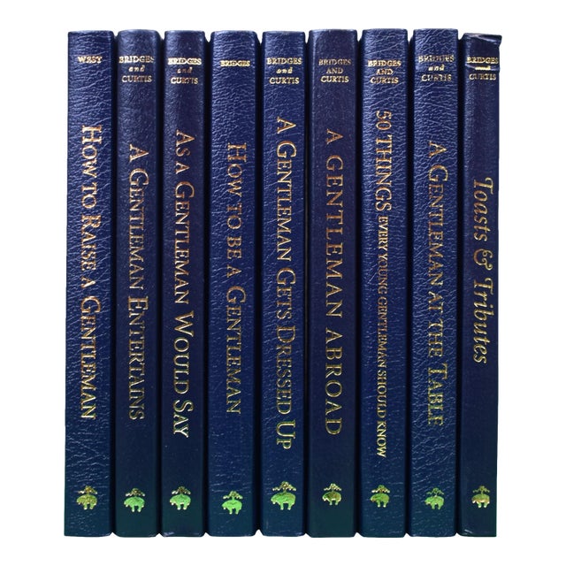 Set of 9 "Brooks Brothers GentleManners Etiquette Books" 2000s Bridges, John and Curtis, Bryan For Sale
