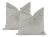 22" Grey Paloma Cut Velvet Pillows - a Pair For Sale