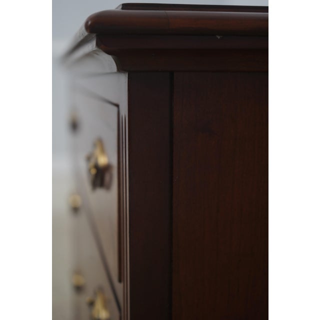 Lexington Cherry Inlaid 4 Drawer Chest Nightstand For Sale - Image 14 of 18