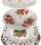 English Custom Four-Tier "Poinsettias & Holly" Christmas China Serving Stand For Sale - Image 3 of 4