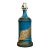 Vintage Blue and Gold Decoupage Leopard Lamp For Sale