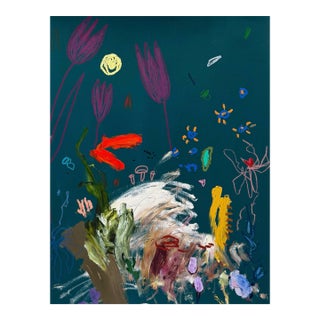 Ak Hardeman - Original Painting on Paper - Taking Inventory For Sale