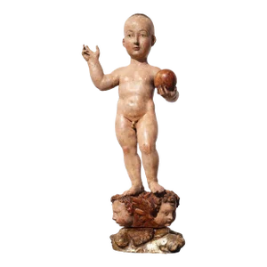 18th Century the Child Jesus Saviour of the World (Salvator Mundi ), Portuguese Baroque
