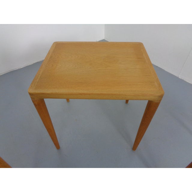 Danish Oak Nesting Tables by H.W. Klein for Bramin, 1960s, Set of 3 For Sale - Image 15 of 18