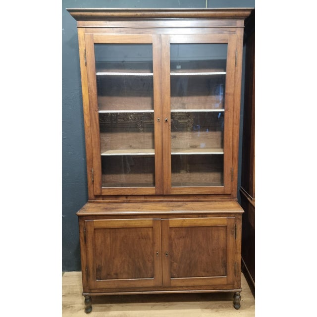 Vintage Walnut Bookcases, 1840, Set of 2 For Sale - Image 4 of 12