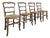 Louis XV Style Straw-Seated Chairs, Set of 4 For Sale