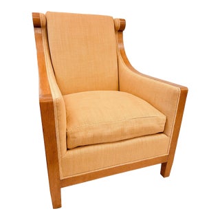 Dessin Fournir London Club Chair in Dijon Linen For Sale