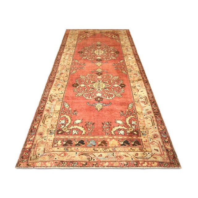 1960s 1960s Turkish Oushak Rug For Sale - Image 5 of 6