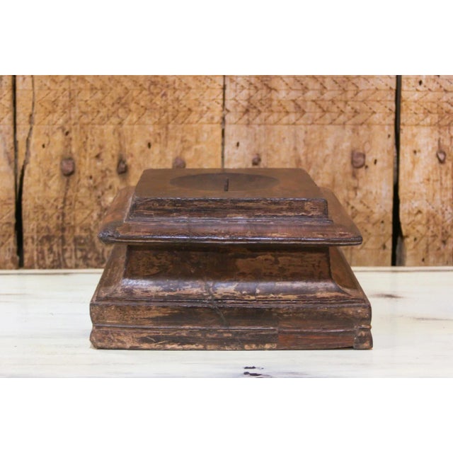 19th Century Architectural Candle Holder For Sale In Los Angeles - Image 6 of 8