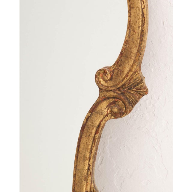 Wood Baroque Style Giltwood Framed Mirror For Sale - Image 7 of 8