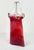 Glass Vintage Murano Style Ruby Red Art Glass Purse Vase With Clear Handle & Aventurine Flecks For Sale - Image 7 of 12