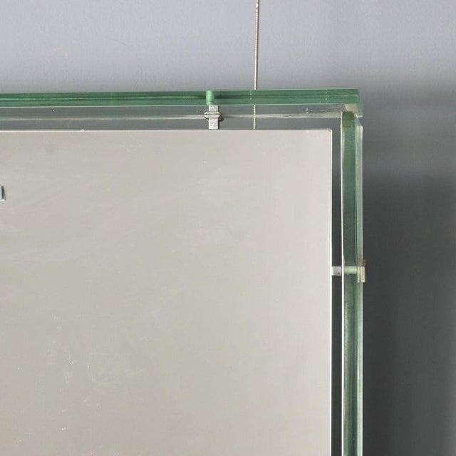 Glass Mid-Century Wall Mirror, 1960s-1970s For Sale - Image 7 of 13