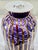 Purple 2015 Jonathan Adler Grand Purple Malachite Stripe Urn Vase For Sale - Image 8 of 9