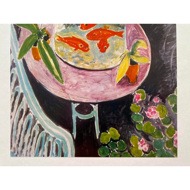 Henri Matisse Henri Matisse Vintage 1981 First Edition Postimpressionist Lithograph Print " Goldfish " 1911 For Sale - Image 4 of 10