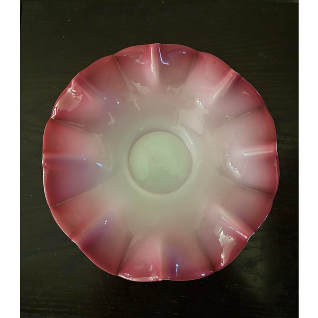 Antique Victorian Bridal Basket W/Hand Blown Glass Bowl. For Sale In Lexington, KY - Image 6 of 11
