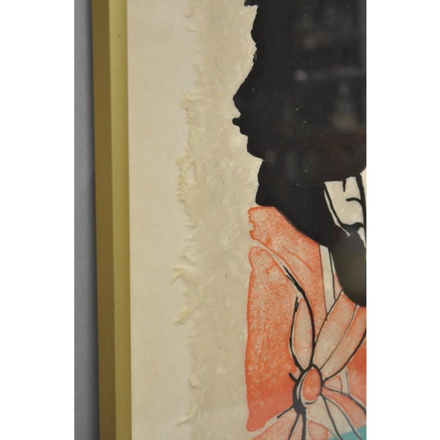 Vintage Robert Kushner 1986 Signed Lithograph Print "Hiroko" for Brooklyn Museum For Sale - Image 16 of 18