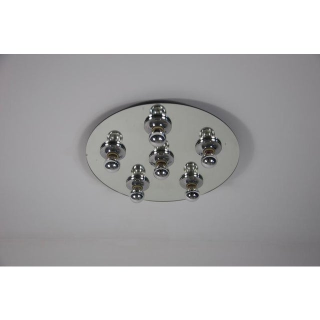 Chrome Wall Lamp or Flush Mount attributed to Cosack, 1970s For Sale - Image 6 of 10