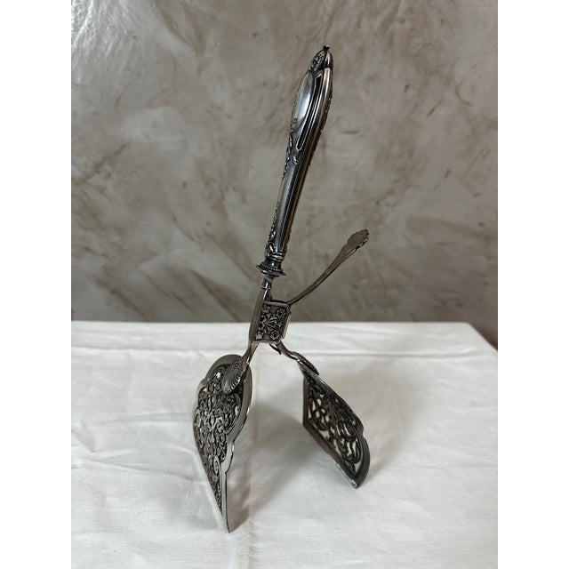 Silver Silver-Plated Asparagus Tongs, 1890s For Sale - Image 8 of 14