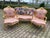 1960s French Artisan Louis XVI Pink Gilt Beech Sofa Set—3 Pc For Sale - Image 16 of 16