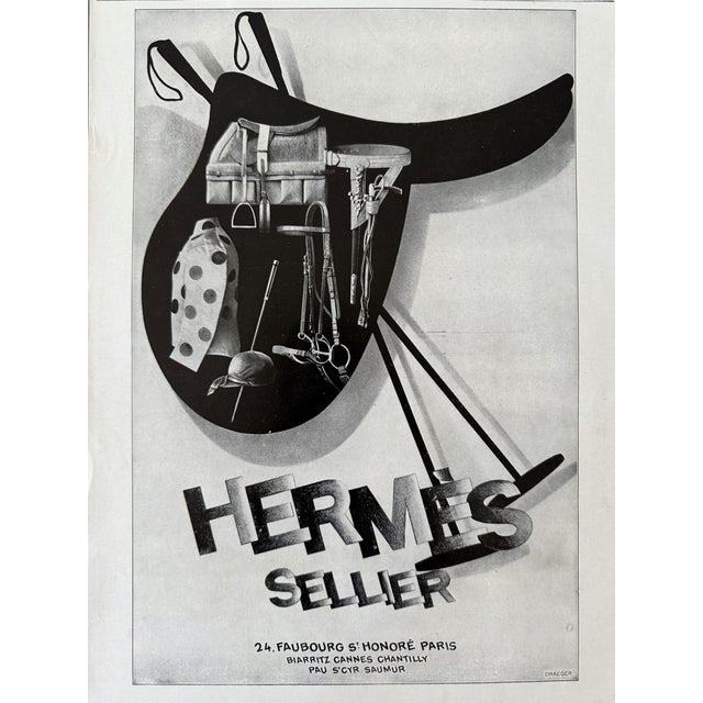 1928 Original Authentic French Vintage Advertisement Hermes Print ...