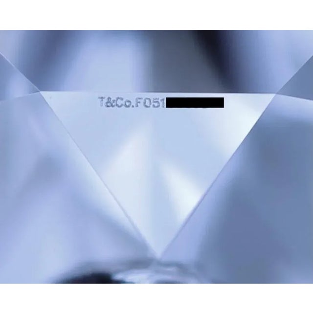 Mid 20th Century Tiffany & Co. Platinum .24 Ct D Vvs2 Diamond Solitaire Engagement Ring, Size 4 For Sale - Image 11 of 11