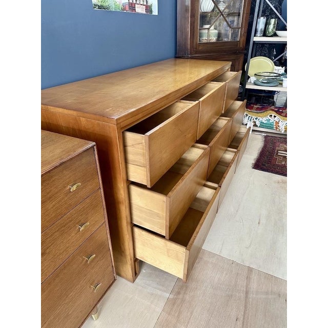 9 Drawer Lowboy by Leslie Diamond for Conant Ball For Sale - Image 11 of 12
