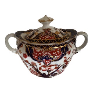 Late 19th Century Royal Crown Derby Covered Sugar Bowl For Sale