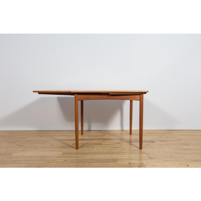 Mid-Century Square Extendable Teak Dining Table, Denmark, 1960s For Sale - Image 6 of 18