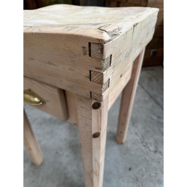 1960s Butcher Block in Wood For Sale - Image 5 of 8