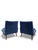 Mid 20th Century Mid 20th Century Slipper Chairs by Kroehler With Walnut Base, Newly Reupholstered – Pair For Sale - Image 5 of 7