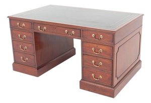 Georgian Revival Mahogany Partner's Desk, 1920s