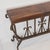 Mexports by Susana Molina Mesquite Wood and Iron Console Table For Sale - Image 14 of 17