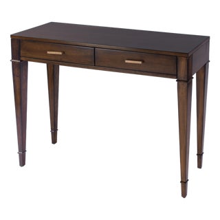 Kai 45 in. W Rectangular Wood 2 Drawer Console Table, Antique Cherry For Sale
