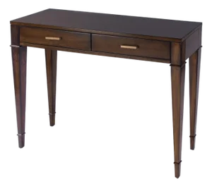 Kai 45 in. W Rectangular Wood 2 Drawer Console Table, Antique Cherry