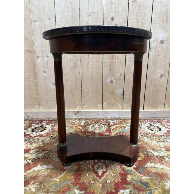 Small Empire Style Oval Side Table For Sale - Image 5 of 8