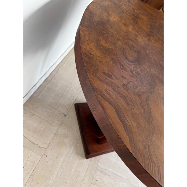 Vintage Gueridon Table with Briar Top and Sculptural Base, Italy, 1930s For Sale - Image 9 of 13