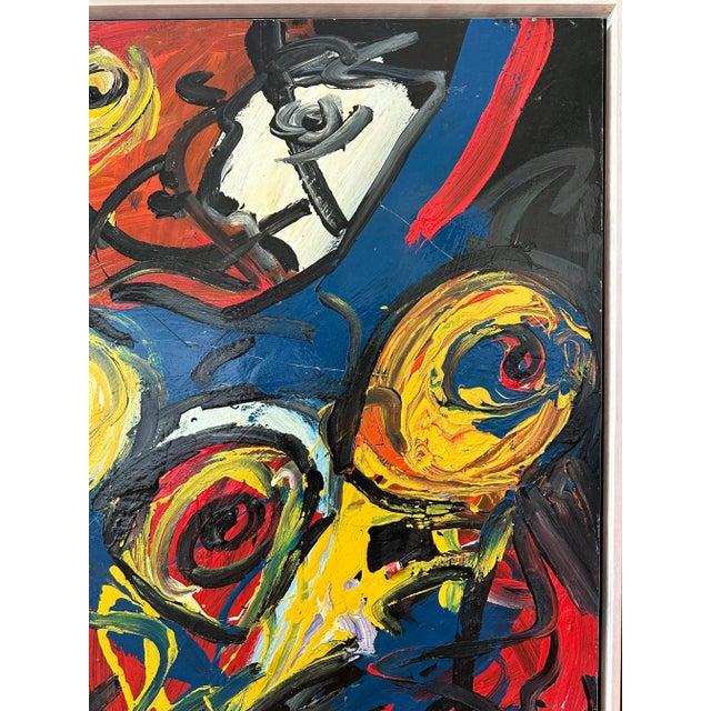 Rare Large-Scale Peter Keil Painting, 1990 For Sale - Image 6 of 10