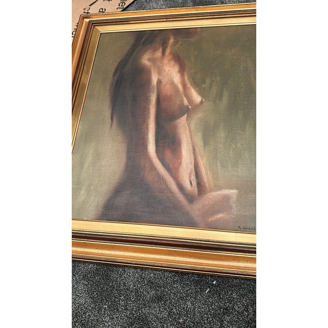 R. Wikheim, Nude Study, 1975, Oil Painting on Canvas, Framed For Sale - Image 7 of 18