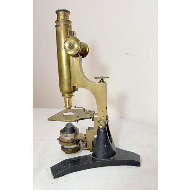 Rare Antique 1876 J Zentmayer Philadelphia Usa Brass Lab Microscope 19th Century For Sale In New York - Image 6 of 14