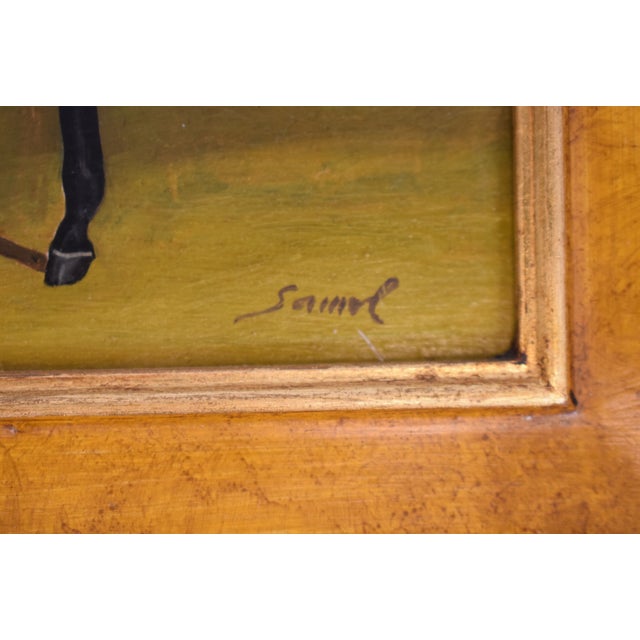 Salmon Pink Silks Jockey Astride Racehorse For Sale - Image 4 of 4